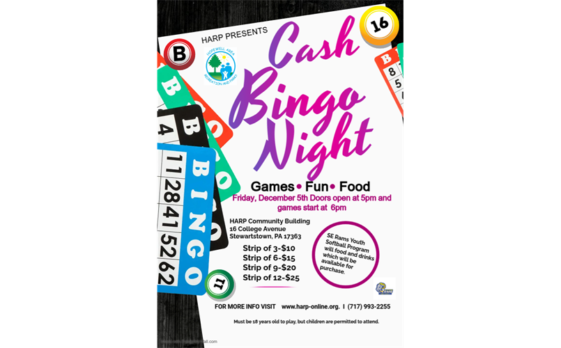 HARP Cash Bingo 